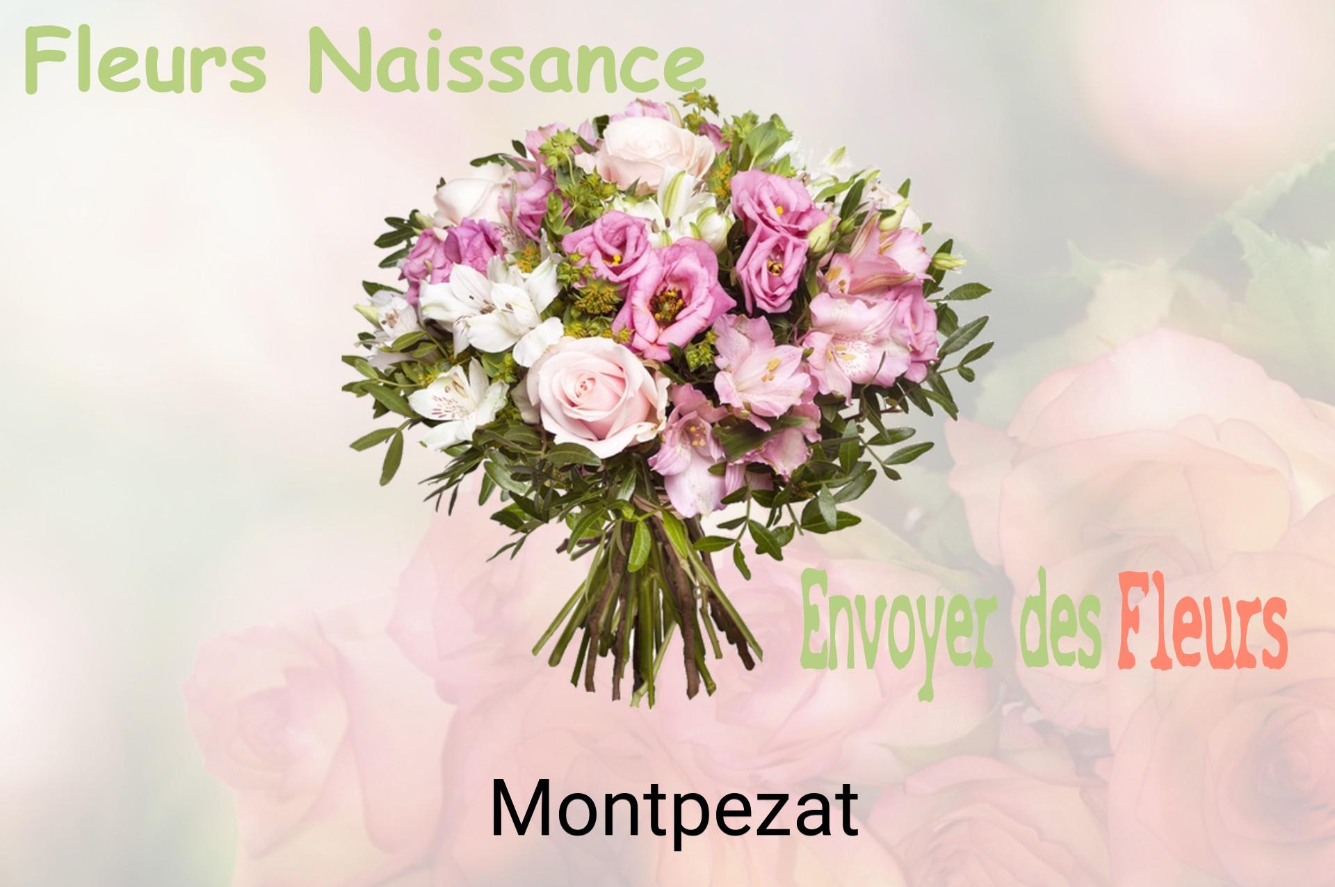 Bouquet de fleurs de naissance livré à Montpezat
